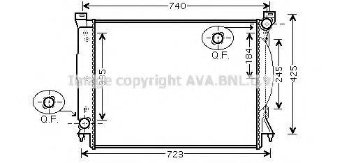 AVA QUALITY COOLING AIA2245 Радіатор, охолодження двигуна