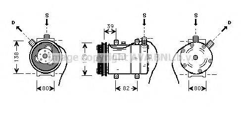 AVA QUALITY COOLING AIK009 Компресор, кондиціонер