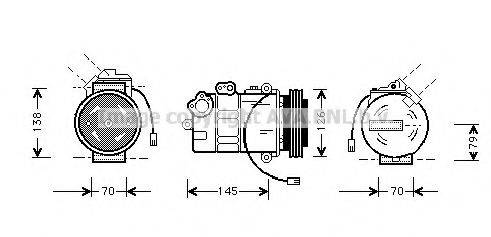 AVA QUALITY COOLING AIK011 Компресор, кондиціонер