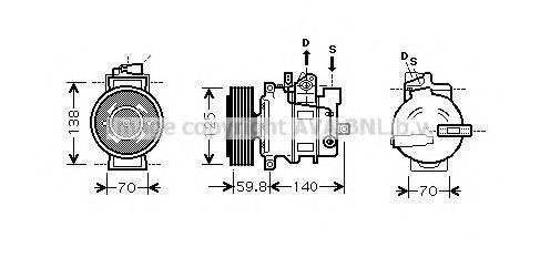 AVA QUALITY COOLING AIK295 Компресор, кондиціонер