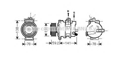 AVA QUALITY COOLING AIK329 Компресор, кондиціонер