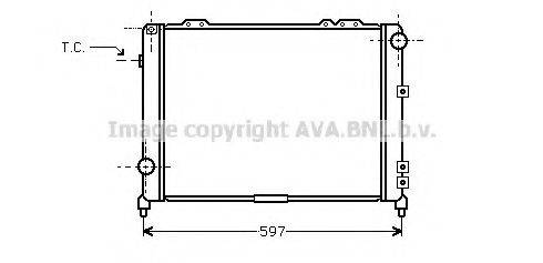 AVA QUALITY COOLING AL2034 Радіатор, охолодження двигуна