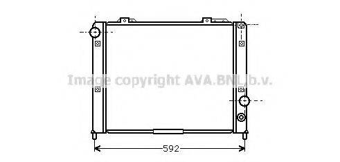 AVA QUALITY COOLING AL2053 Радіатор, охолодження двигуна