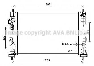 AVA QUALITY COOLING AL2119 Радіатор, охолодження двигуна