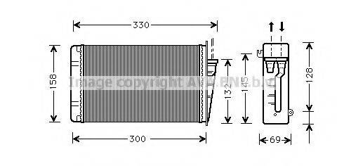 AVA QUALITY COOLING AL6015 Теплообмінник, опалення салону