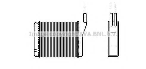 AVA QUALITY COOLING AL6046 Теплообмінник, опалення салону