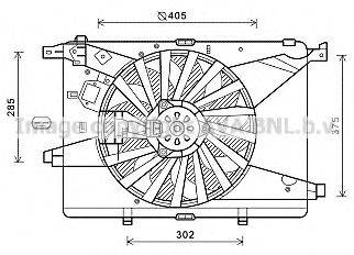 AVA QUALITY COOLING AL7516 Вентилятор, охолодження двигуна