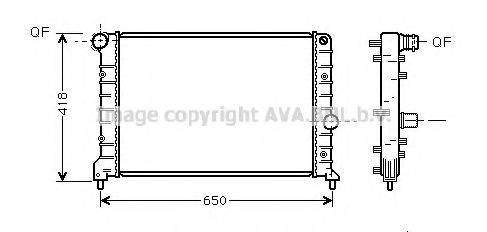 AVA QUALITY COOLING ALA2083 Радіатор, охолодження двигуна