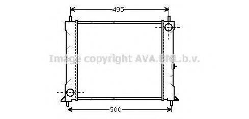 AVA QUALITY COOLING AU2067 Радіатор, охолодження двигуна