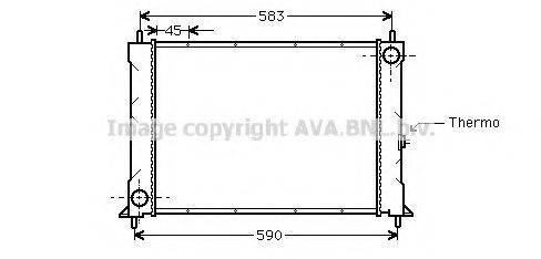 AVA QUALITY COOLING AU2094 Радіатор, охолодження двигуна