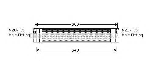 AVA QUALITY COOLING AU3191 масляний радіатор, моторне масло