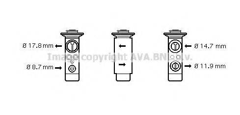 AVA QUALITY COOLING BW1361 Розширювальний клапан, кондиціонер