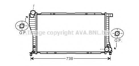 AVA QUALITY COOLING BW2234 Радіатор, охолодження двигуна