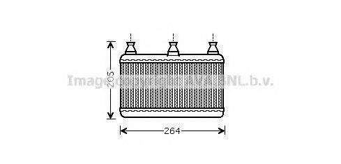 AVA QUALITY COOLING BW6341 Теплообмінник, опалення салону