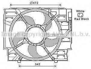 AVA QUALITY COOLING BW7536 Вентилятор, охолодження двигуна