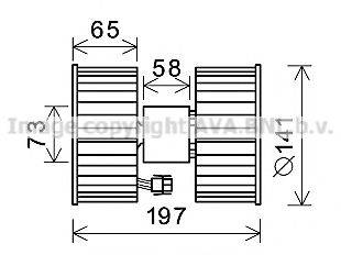 AVA QUALITY COOLING BW8483 Електродвигун, вентиляція салону