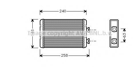 AVA QUALITY COOLING BWA6210 Теплообмінник, опалення салону