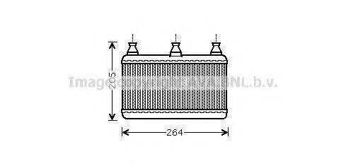 AVA QUALITY COOLING BWA6341 Теплообмінник, опалення салону