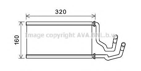 AVA QUALITY COOLING CCA6002 Теплообмінник, опалення салону