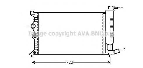 AVA QUALITY COOLING CN2104 Радіатор, охолодження двигуна