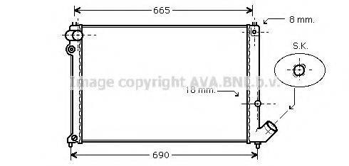 AVA QUALITY COOLING CN2139 Радіатор, охолодження двигуна