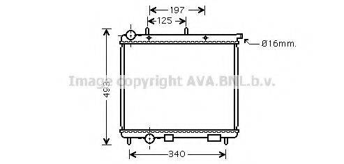 AVA QUALITY COOLING CN2190 Радіатор, охолодження двигуна