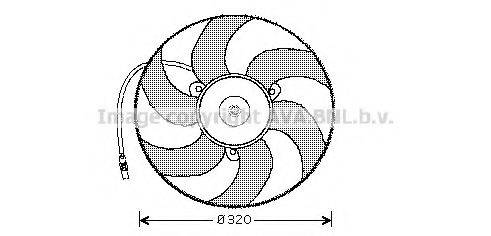 AVA QUALITY COOLING CN7519 Вентилятор, охолодження двигуна