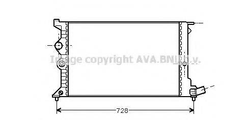 AVA QUALITY COOLING CNA2072 Радіатор, охолодження двигуна