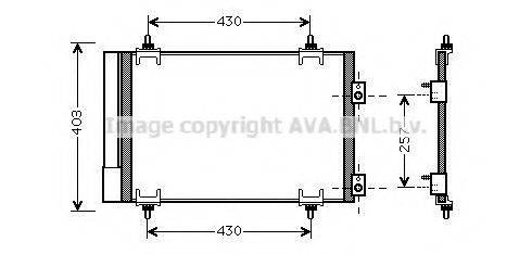 AVA QUALITY COOLING CNA5231D Конденсатор, кондиціонер