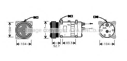 AVA QUALITY COOLING CNK222 Компресор, кондиціонер