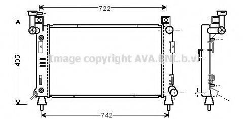 AVA QUALITY COOLING CR2049 Радіатор, охолодження двигуна