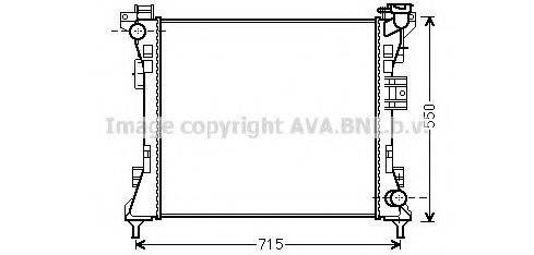 AVA QUALITY COOLING CR2104 Радіатор, охолодження двигуна