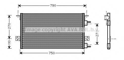 AVA QUALITY COOLING CR5037 Конденсатор, кондиціонер