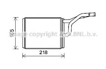 AVA QUALITY COOLING CR6137 Теплообмінник, опалення салону