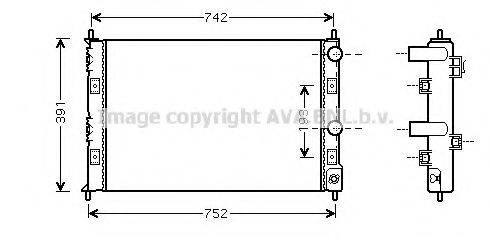 AVA QUALITY COOLING CRA2076 Радіатор, охолодження двигуна