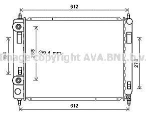 AVA QUALITY COOLING CT2053 Радіатор, охолодження двигуна