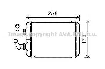 AVA QUALITY COOLING CT6056 Теплообмінник, опалення салону