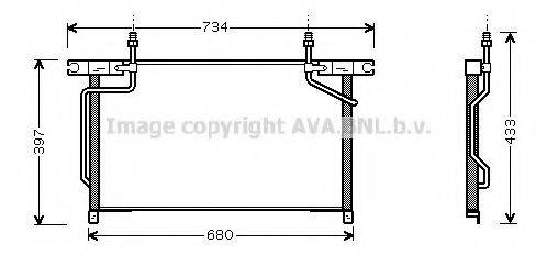 AVA QUALITY COOLING DN5213 Конденсатор, кондиціонер