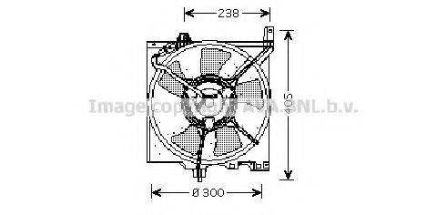 AVA QUALITY COOLING DN7506 Вентилятор, охолодження двигуна