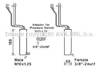 AVA QUALITY COOLING DND284 Осушувач, кондиціонер