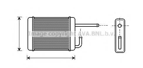 AVA QUALITY COOLING DU6019 Теплообмінник, опалення салону