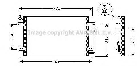 AVA QUALITY COOLING DW5031 Конденсатор, кондиціонер