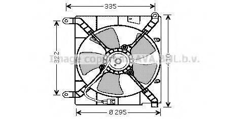 AVA QUALITY COOLING DW7503 Вентилятор, охолодження двигуна