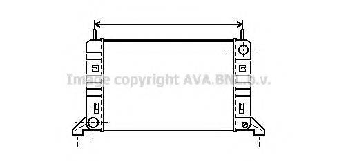 AVA QUALITY COOLING FD2077 Радіатор, охолодження двигуна