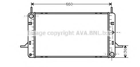 AVA QUALITY COOLING FD2102 Радіатор, охолодження двигуна