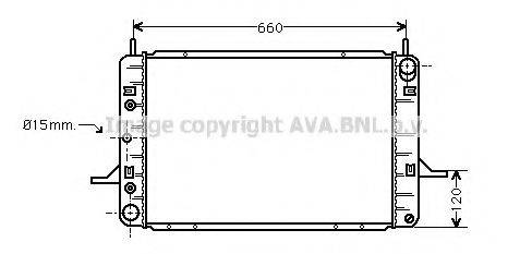 AVA QUALITY COOLING FD2124 Радіатор, охолодження двигуна