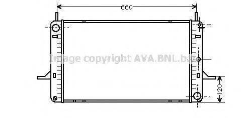 AVA QUALITY COOLING FD2156 Радіатор, охолодження двигуна