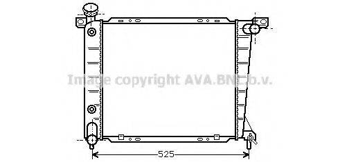 AVA QUALITY COOLING FD2199 Радіатор, охолодження двигуна