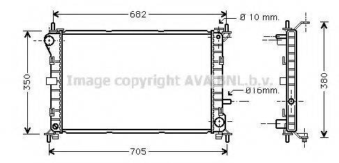 AVA QUALITY COOLING FD2264 Радіатор, охолодження двигуна