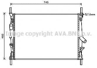 AVA QUALITY COOLING FD2589 Радіатор, охолодження двигуна